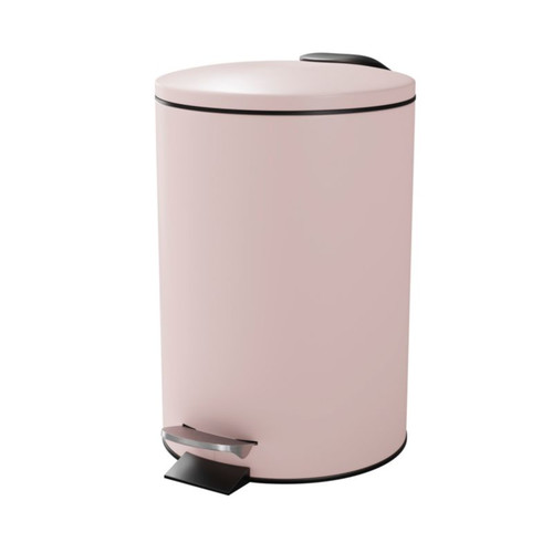 GoodHome Bathroom Waste Bin Koros 3 l, powder pink