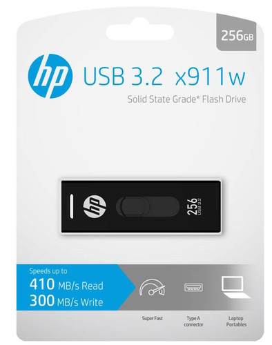 HP Pen Drive USB Flash Drive 256GB USB 3.2 HPFD911W-256