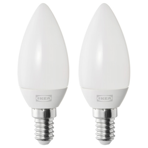 SOLHETTA LED bulb E14 250 lumen, chandelier/opal white