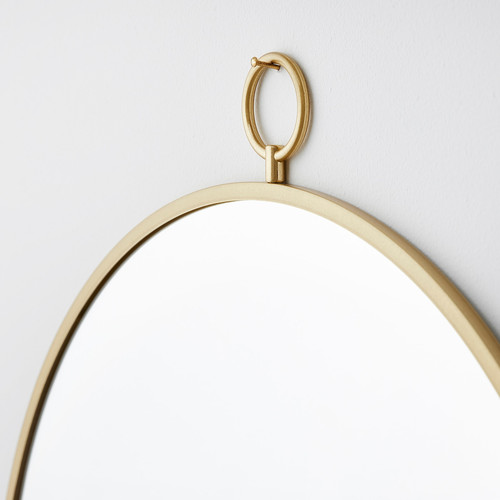 GRYTÅS Mirror, gold-colour, 40 cm