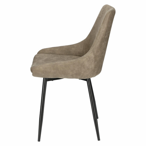 Upholstered Chair Floyd, brown