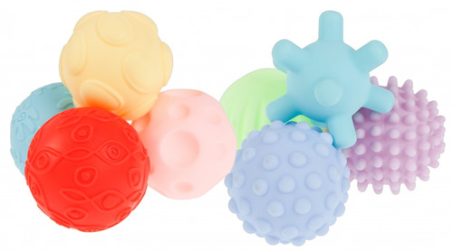 Bam Bam Textured Ball Set 8pcs 6m+