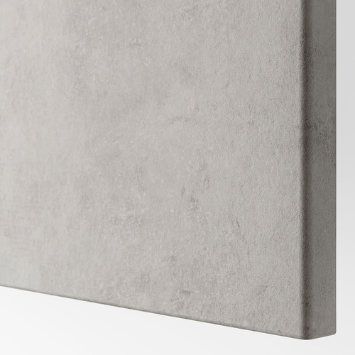 KALLVIKEN Drawer front, light grey concrete effect, 60x26 cm
