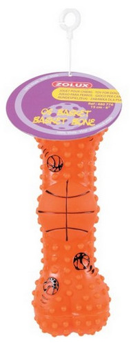 Zolux Vinyl Dog Toy Basketball Bone 15cm