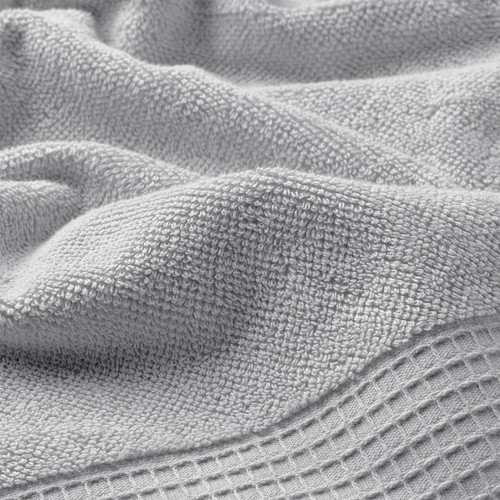 VINARN Bath towel, light grey, 70x140 cm