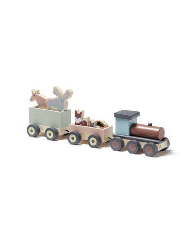 Kid's Concept Animal Wood Train EDVIN 12m+