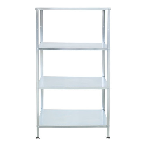 Steel Shelving Unit 140x70x30cm 4 Shelves 40kg, galvanized