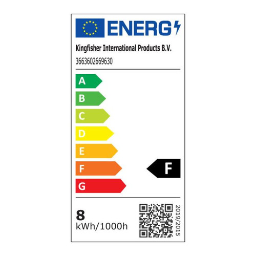 Diall LED Bulb B35 E14 7.4W 650lm DIM, frosted, warm white