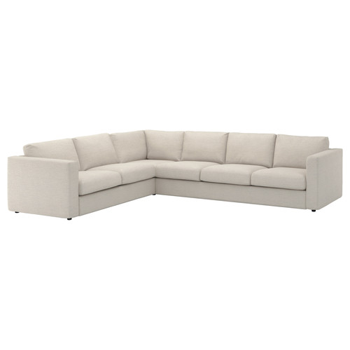 VIMLE Corner sofa, 5-seat, Gunnared beige