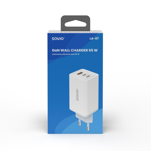 Savio Wall USB Charger EU Plug LA-07 SAVIO