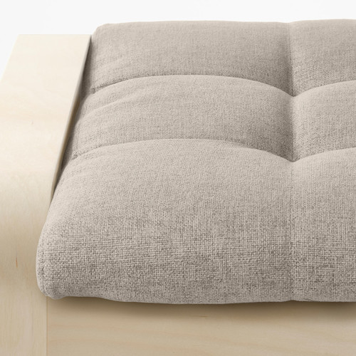 POÄNG Footstool, birch veneer/Gunnared beige