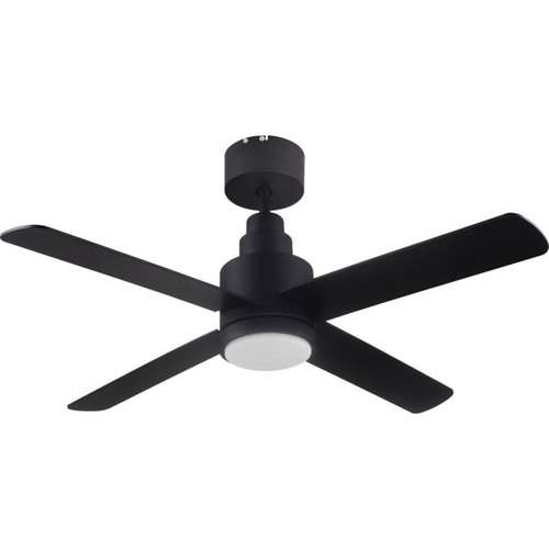 GoodHome Ceiling Fan Light Burbank 106 cm CCT DIM, black