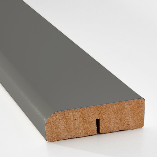 FÖRBÄTTRA Rounded deco strip/moulding, dark grey, 221 cm