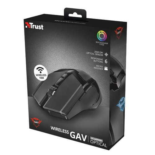 Trust Optical Wireless Mouse GXT103 Gav, black