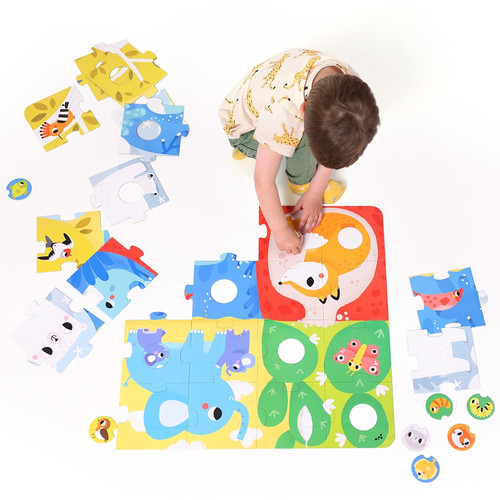 CzuCzu Children's Large Puzzle Animals 34pcs 2+