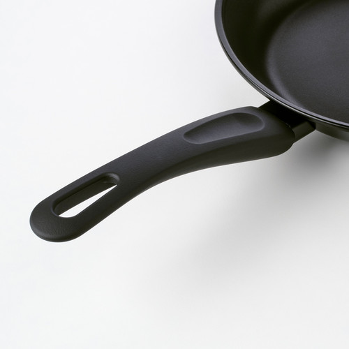 HEMLAGAD Frying pan, black, 24 cm