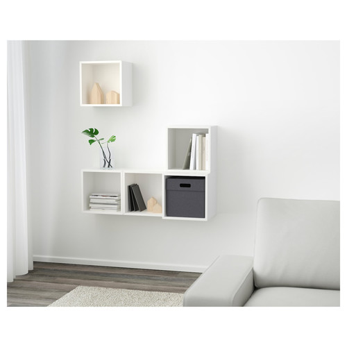 EKET Wall-mounted cabinet combination, white, 105x35x120 cm