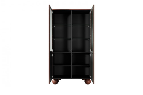 Display Cabinet Sonatia II 100cm, burgundy