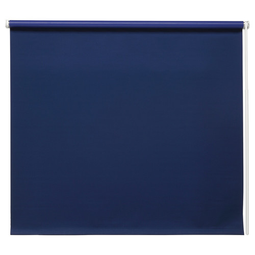 FRIDANS Block-out roller blind, blue, 160x195 cm