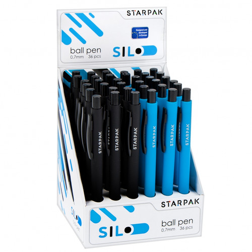 Starpak Retractable Ball Pen Silo 36pcs