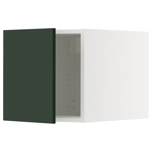 METOD Top cabinet, white/Havstorp deep green, 40x40 cm