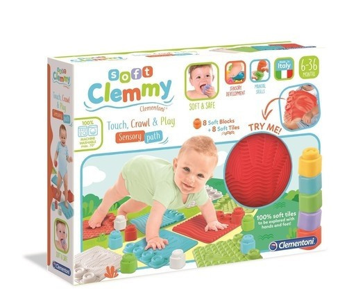 Clementoni Baby Clemmy Sensory Mat Touch, Crawl & Play 6m+