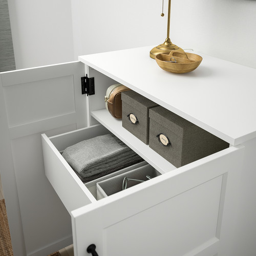 GREÅKER Cabinet with drawers, white, 84x101 cm