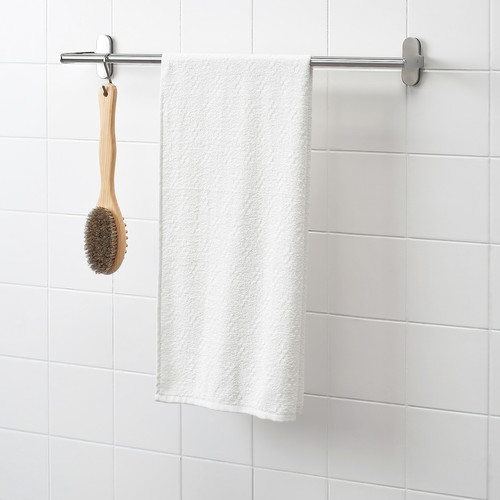 NÄRSEN Bath towel, white, 55x120 cm