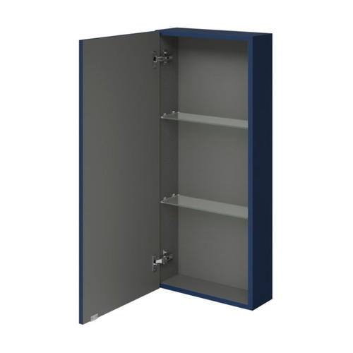 GoodHome Bathroom Wall Cabinet Imandra 40 x 90 x 15 cm, matt dark blue