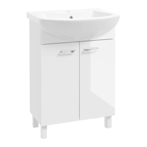 Deftrans Cabinet with Wash-Basin Sat 60 cm, white