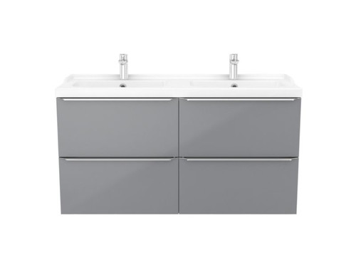 GoodHome Hanging Basin Cabinet Imandra 120 cm, grey