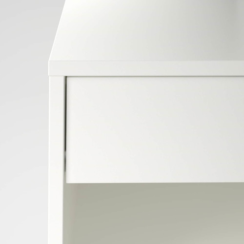 VIKHAMMER Nightstand, white, 40x39 cm