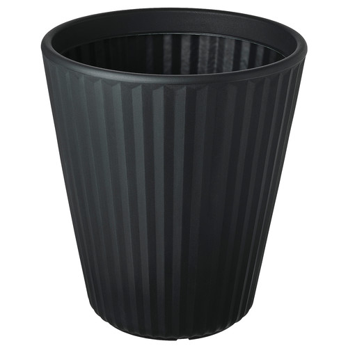 BJÖRNBAMBU Plant pot, in/outdoor dark grey, 41 cm