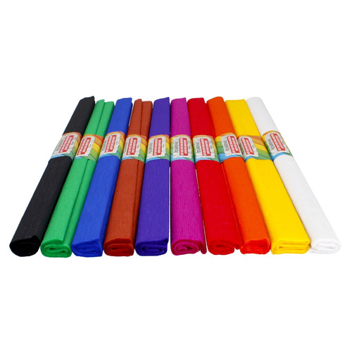 Crepe Paper 50x200cm 10pcs, colour mix