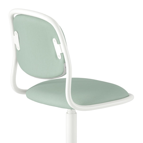 ÖRFJÄLL Children's desk chair, white/Vissle light green