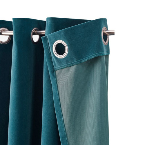 GoodHome Curtain Valgreta 140 x 260 cm, turquoise