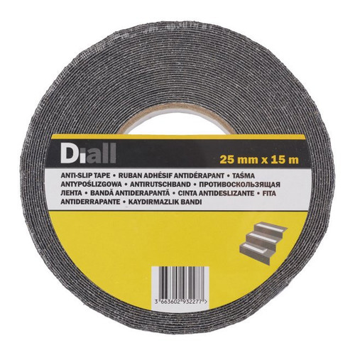 Diall Anti-Slip Tape 25 mm x 15 m, black