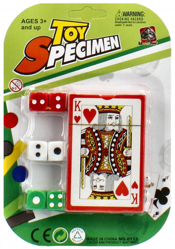 Toy Specimen Playing Cards & Dice 3+