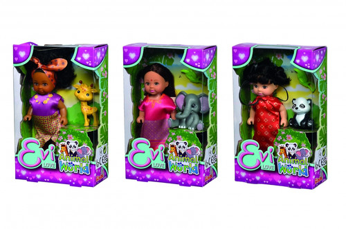 Evi Love Doll Animal World, 1pc, assorted models, 3+