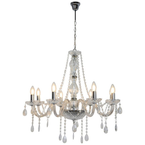 Pendant Lamp Chandelier GoodHome Gacruz 8-p E14, chrome