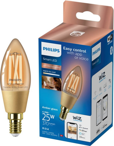 Philips LED Bulb Smart Philips C35 E14 2000/5000 K amber