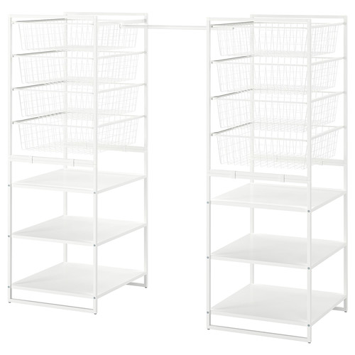 JONAXEL Frame/wire baskets/clothes rails, 142-178x51x139 cm