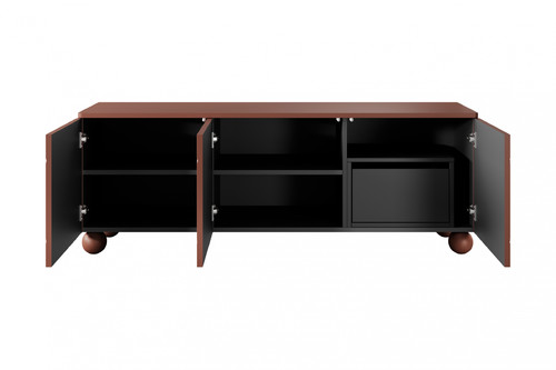 TV Cabinet Sonatia II 150 cm, with internal drawer, burgundy