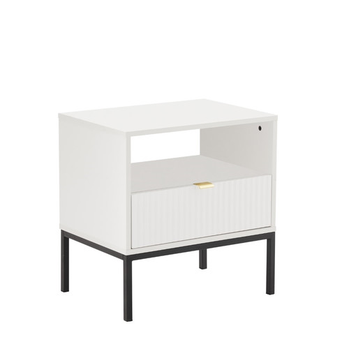 Nightstand Bedside Table Lamello, white