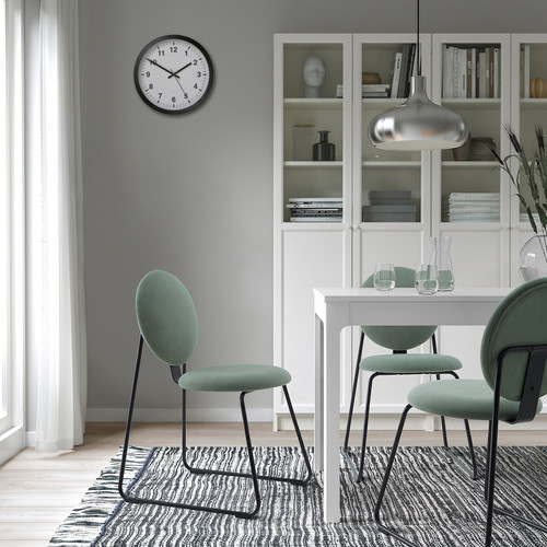 MÅNHULT Chair, black/Hakebo grey-green
