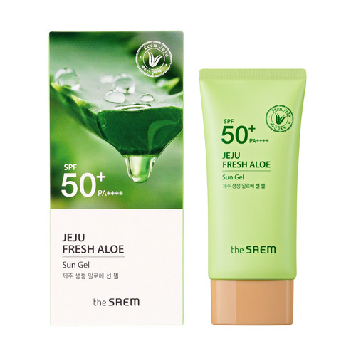 The SAEM Jeju Fresh Aloe Sun Gel SPF50+ 50g