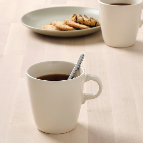 FÄRGKLAR Mug, glossy beige, 37 cl