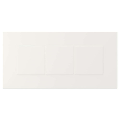 STENSUND Drawer front, white, 40x20 cm