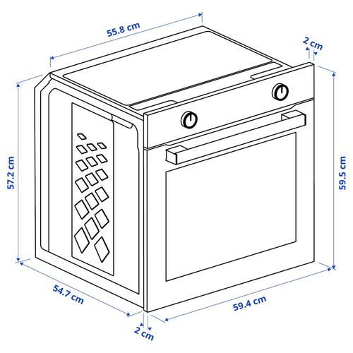 LAGAN Oven, white