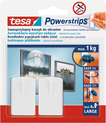 Tesa Powerstrips Self-adhesive max. 1kg